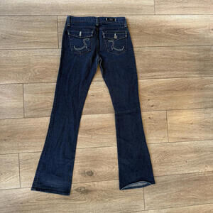Dark Blue Bootcut Jeans Y2K